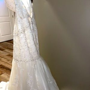 Mermaid wedding dress.